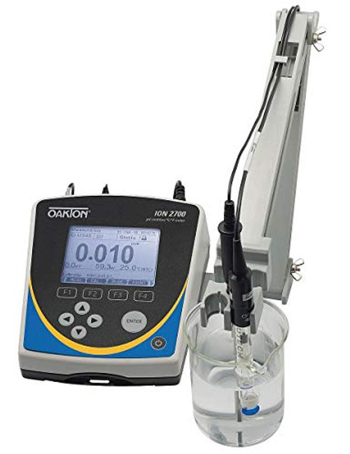 Oakton WD-35421-00 Instruments Series ION 2700 Benchtop Meter with pH Electrode, ATC Probe, Electrode Stand and Software