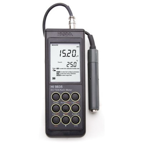 Hanna Instruments HI 9835 EC/TDS/NaCl/degree C Meter