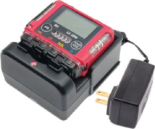 GX-2009, 4 gas, LEL / O2 / H2S / CO with alligator clip and 115 / 220 VAC charger by RKI Instruments