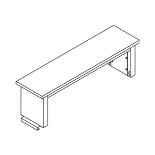 QS-1020003-BL - Quick Ship WM Instrument Shelf, Standard Laminate - Workmaster Instrument Shelf, IAC Industries - Each