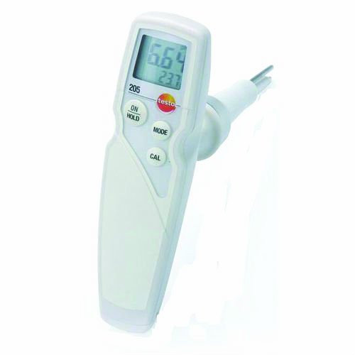 Testo 0563 2051 Hand-Held T-Bar pH Meter Instrument Kit, 0 to 14 pH Range, +/-0.02 pH Accuracy, 0.01 pH Resolution