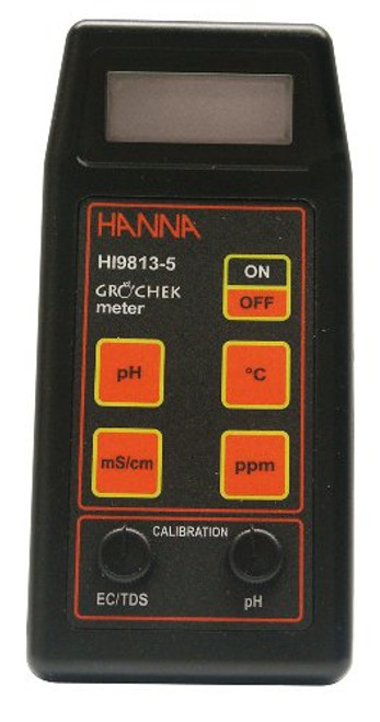 Hanna Instruments HI 9813-5N pH/EC/TDS/ Degree C Portable Meter