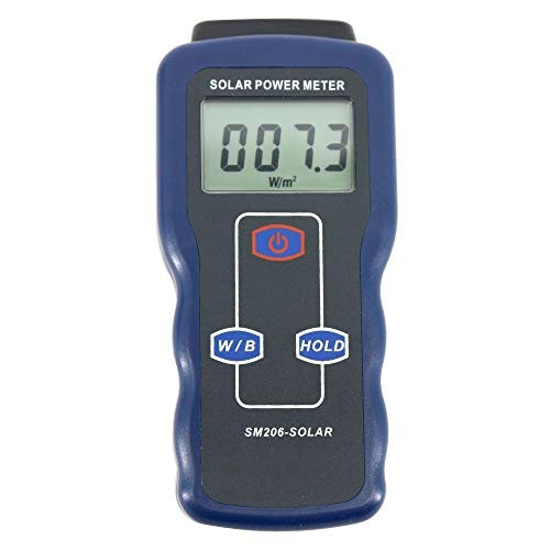 Sensor Instrument Solar Power Meter Light Meter Data Hold And Peak Hold For Solar Radiation Tester SM206 Glass Light Intensity Electronic testing equipment