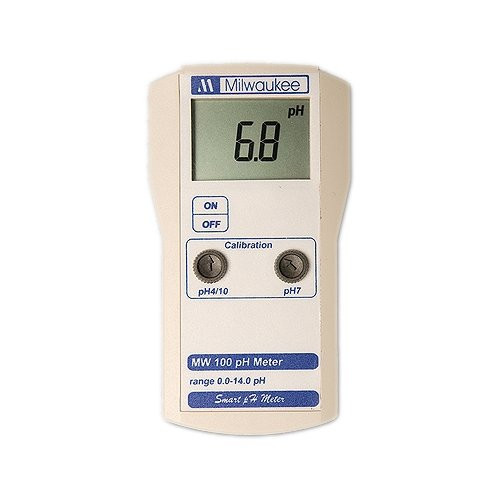 Milwaukee Instruments MW100, Smart Portable pH Meter, 0.0 to 14.0 pH, Pack of 3 pcs