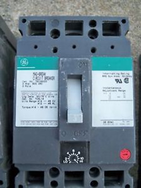 GE TEC36003 3pole 3amp current limiter circuit breaker