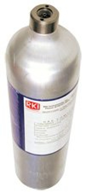 Cylinder, H2S 25 ppm / CO 50 ppm / HEX 15% LEL / O2 12% in N2, 58AL by RKI Instruments