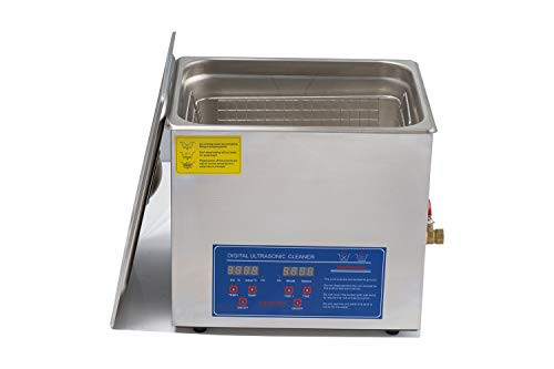 15L/3.9gallon Ultrasonic Cleaner 304 Stainless Steel with Digital Timer&Heater,360W Ultrasonic Power for Lab Instrument Auto Parts Injector Metal Articles Gun Parts 40KHz 110V US Plug