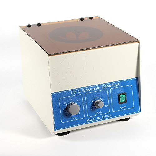 Wanlecy Electric Lab Benchtop Centrifuge, LD-3 Low-Speed 4000rpm Centrifuge Machine 6 Tubes x 50ml, with Timer 0-60min and Speed Control