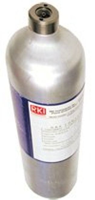 Cylinder, H2S 25 ppm / CO 50 ppm / CH4 50% LEL / O2 12% in N2, 34AL by RKI Instruments