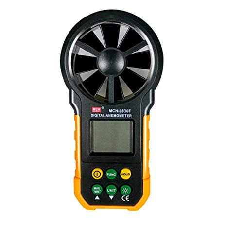 Nuokix Anemometers, Digital Electrical Tester High Precision Handheld Anemometer Digital Wind Anemometer Anemometer Instrument MCH-9830F High Precision Tester