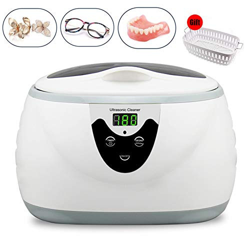 CCOOL Ultrasonic Cleaner,Household Digital Stainless Steel Ultrasonic Bath,for Jewelry/Watches/Glasses/Dental Instruments/Waterproof Lab Equipment
