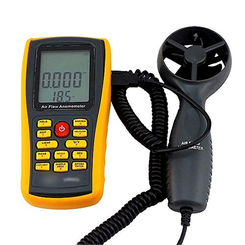 Nuokix Anemometers, Digital Wind Speed Measuring Instrument High Precision Digital Wind Speed Measuring Instrument (Color