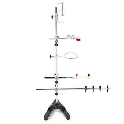 ViaGasaFamido Laboratory Support Stand, Force Balance Bracket Multifunctional Teaching Instrument Physics Laboratory Equipment with Clamp