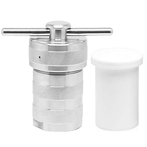 BAOSHISHAN 100ML Hydrothermal Synthesis Autoclave Reactor 6Mpa 240C with Explosion-proof Pressure Relief Hole PTFE Lining Acid and Alkali Resistance (100ML)