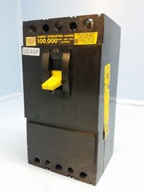 Square D IFL34100 100 Amp Circuit Breaker Black 480V Type IFL-34100 100,000 100A