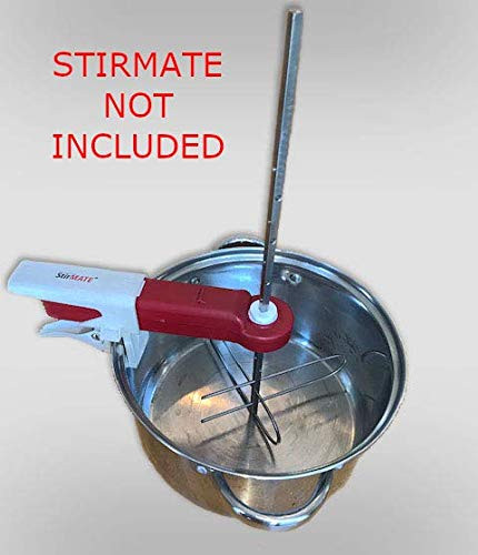 StirMATE OMNI-XL Stainless Steel Stirrer attachment for up to 5-Gallon pots.