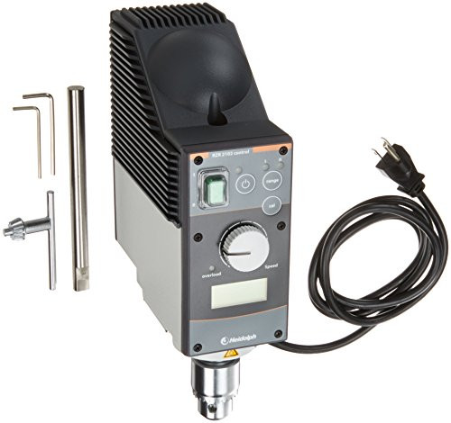 Heidolph 036090130 Series RZR 2102 Control Electronic Overhead Stirrer for High Viscosity, Digital Speed Indicator, 82mm W x 211mm H x 176mm D, 115V