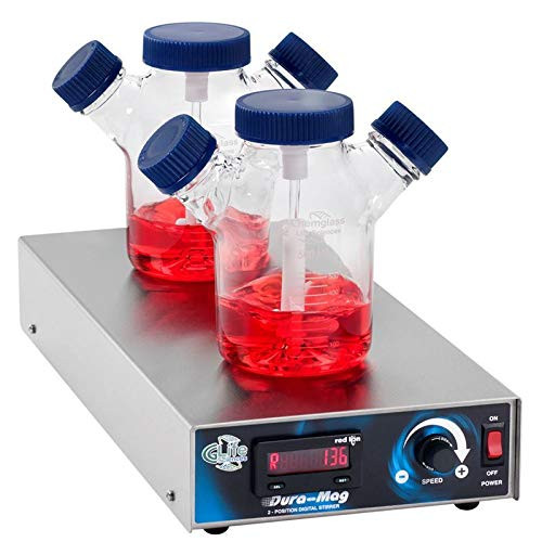 Chemglass CLS-4100-A2 Series CLS-4100 Dura-Mag Magnetic Stirrer with Factory Installed Alarm, Two Position, 120V