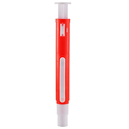 AMTAST Lab Pipettes Scientific Pipette Pump 25ml, Red