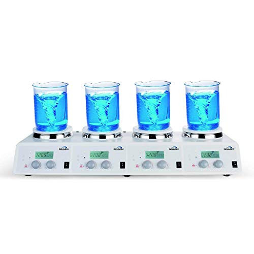 Scilogex SCI340-4 Digital Hotplate-Stirrer, 4-Channel, Ceramic Plates, 340??C Max.