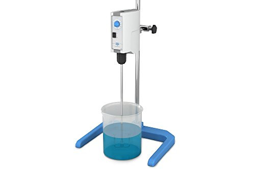 VELP Scientific SA201A0151 LS Overhead Stirrer System Including Support Rod, Double Clamp and Stirring Shaft with Fixed Blade, -50 to 2000 RPM, Medium Viscosity 80-260V/50-60 Hz (Pack of 4)