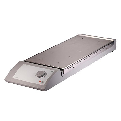 Dab MS-M-S10 Analog Magentic Patle Stirrer 10-Channel,, stainless steel plate with silicone film, USA plug,100V-120V/50Hz/60Hz