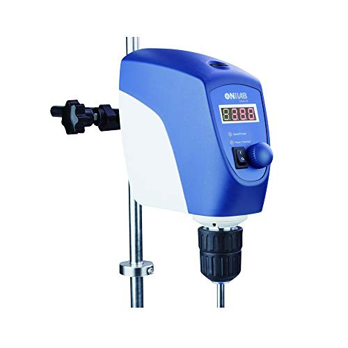 ONiLAB 8053200200 LED Overhead Stirrer Max. Stirring: 40L : 2200Rpm, Dark Blue, ABS(Stirrer only, Stand not Included)