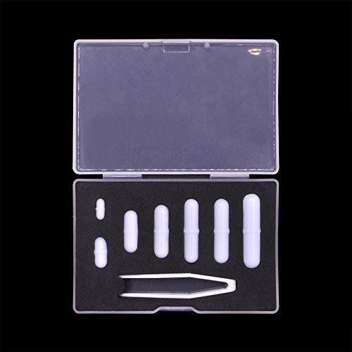 INTLLAB 7pcs/Pack Mixed Size PTFE Magnetic Stirrer Mixer Stir Bars Type-B Set