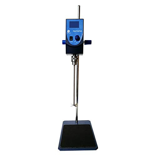 Wellish 40L Electric Overhead Stirrer LCD Digital Overhead Stirrer Mixer with Stirring Rod and Stand 100-2500RPM