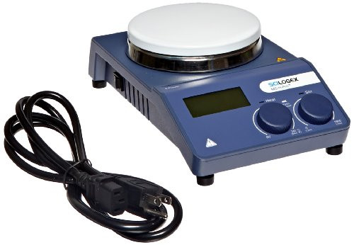 Scilogex 86144201 Model MS-H-Pro+ BlueSpin LCD Digital Magnetic Hotplate Stirrer with Ceramic Coated Plate, 100/240V