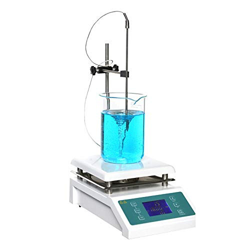 MXBAOHENG SH-II-4C Laboratory Magnetic Stirrer with Heating Stir Plate Magnetic Mixer Hotplate 200~2000RPM 5000ml Volume (110V)