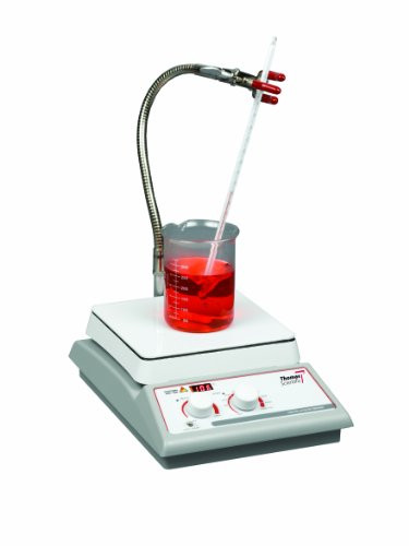 Thomas 984TH7CHSEUA Ceramic Hot Plate Stirrer, 60 - 1600rpm Speed, 230V, 5 to 500 degree C, 7" Length x 7" Width Top Dimension
