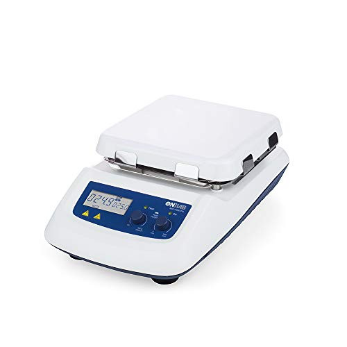 ONiLAB 7" LCD Digital Magnetic Hotplate Stirrer Max.Speed 1500rpm Max.Stirring Quantity 20L, White (8050122111)