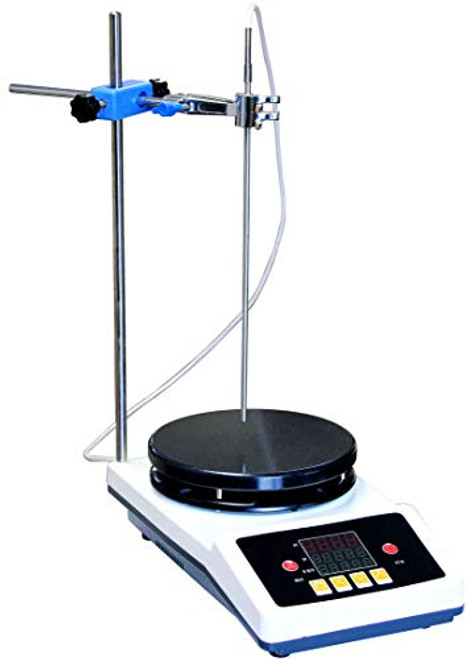 Across International HP7 Magnetic Stirrer with 7" Heated Plate, PID Control, 2000 RPM, 350??C, 1 gal, Ceramic Coated Aluminum, Stainless Steel, PTFE