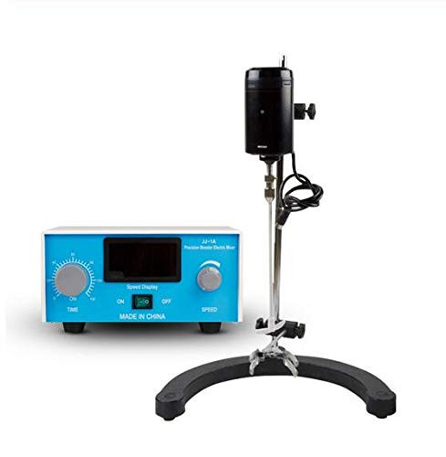 Digital Electric Laboratory Stirrer 0-3000 RPM Scientific Instrument Mixer Liquid Mixing with Two Stir Bars Timing Adjustable,USPLUG