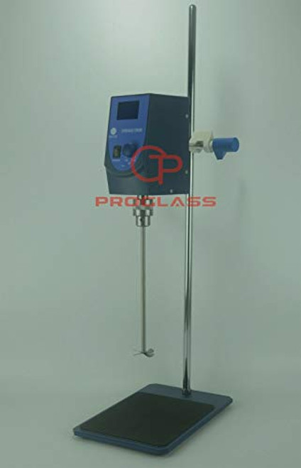 Proglass 40L Electric Overhead Stirrer LCD Digital Overhead Stirrer Mixer with Stirring Rod and Stand 100-2500RPM