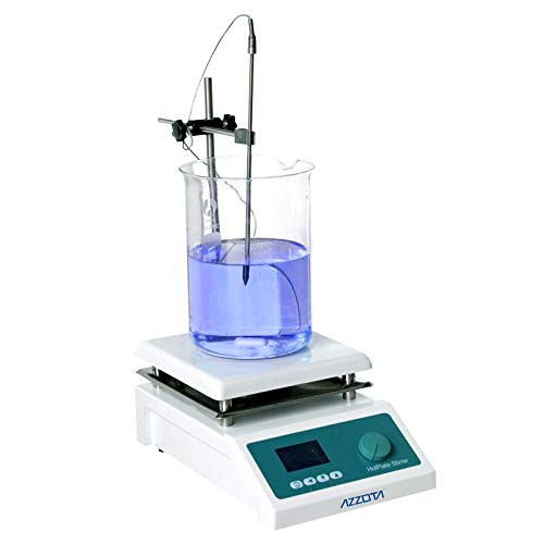 CERAMIC MAGNETIC STIRRER WITH HOTPLATE W/LCD DISPLAY, 5000ML, 2000RPM