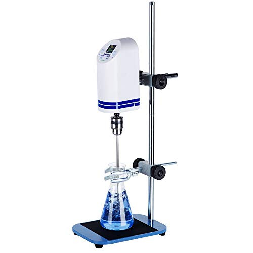 MXBAOHENG Digital Display Overhead Stirrer Lab Mixer Speed Adjustable 150-3000RPM 20L 10000mPas 60W (110V)