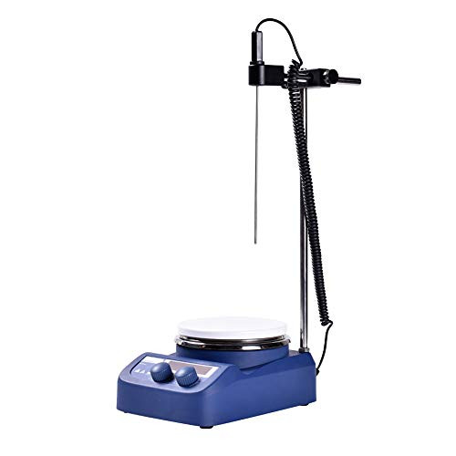 INTBUYING 110V LED Digital Magnetic Hotplate Stirrer for Scientific Laboratory with Support Stand
