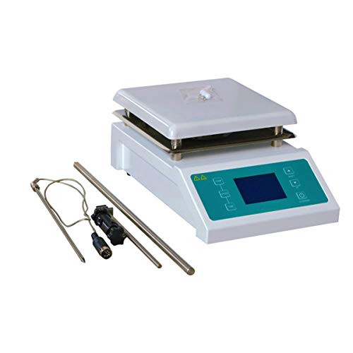 SH-II-4C Digital Magnetic Stirrer Ceramic Hot Plate with Timing and Alarm Function,Capacity 5000ml,Speed 200???2000rpm,Dual Sensor Constant Temperature Control Large Screen Display