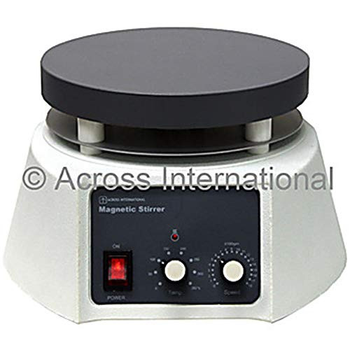 Across HP-50A Heated Magnetic Stirrer, Single Phase, 2.5 Gallon Capacity, 1500 RPM, 350W, 110V, 60Hz, 8" x 10" x 4-1/2"