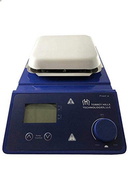 Magnetic Stirrer Hot Plate 5.3" Ceramic Coated Plate, LED Display, 110V, 2L, 380??C Temperature Range with Excellent Chemical Resistance Includes 2 Stir Bars