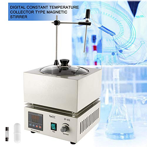 YaeCCC Digital Heat-Gathering Magnetic Stirrer Mixer Thermostatic Hotplate 2000ml 0~2600rpm (110V 60W)