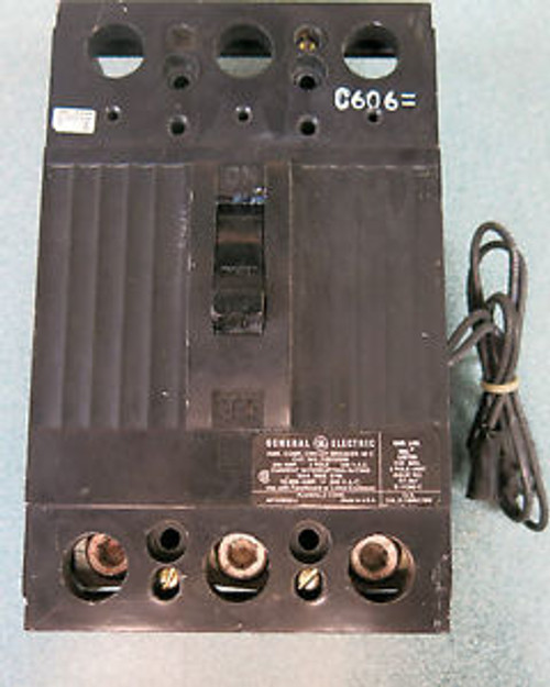 GE TQD32200ST1 3 POLE 200 AMP 240 VOLT W/120V SHUNT TRIP Circuit Breaker