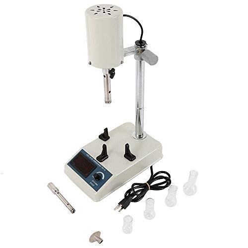 TFCFL High Speed Dispersion Lab Homogenizer 110V FSH-2A Mixer Machine Stand Agitator Shaker Stirrer Laboratory Dispenser 10~1000ml 185W 22000rpm Speed Digital Display Without Glass Cup