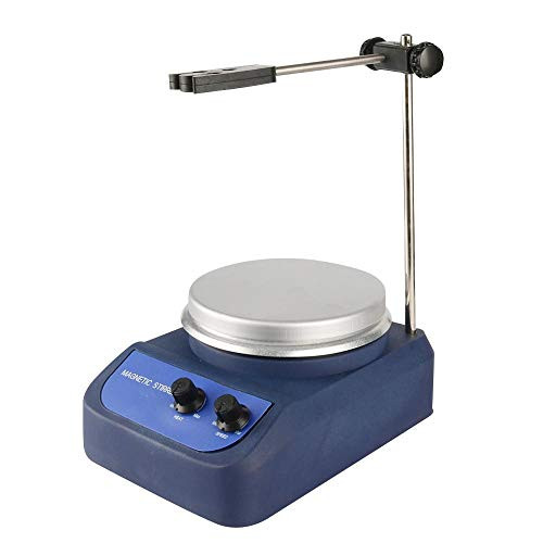 LMEIL Magnetic Stirrer with Heating Centigrade Magnetism Heating Mixer with Stirring Bar Physical Biochemistry Experiment Heating Equipment