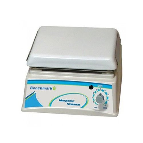 Benchmark Scientific H4000-S-E Magnetic Stirrer with Chemical Resistant Surface, 7.5" x 7.5", 230V, Plastic