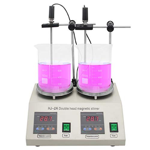 BAOSHISHAN HJ-2A Synchronized Thermostatic Magnetic Stirrer Digital Display Magnetic Mixer Hotplate Mixer Handling Capacity: 0-1000ML (110V)