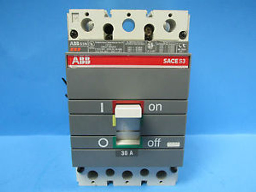 ABB TYPE S3N  SACE S3 30 AMP 2 POLE BREAKER WITH SHUNT TRIP ........ WB-151