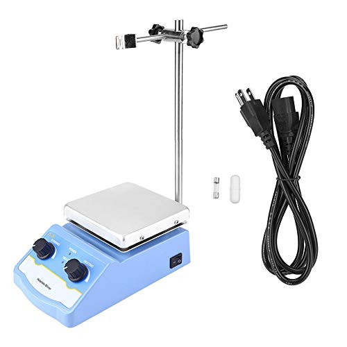 Magnetic Stirrer, HS-12 Lab Magnetic Mixer Stirring Heating Laboratory Spinner Hotplate Professional Equipment 100-240V(US Plug)